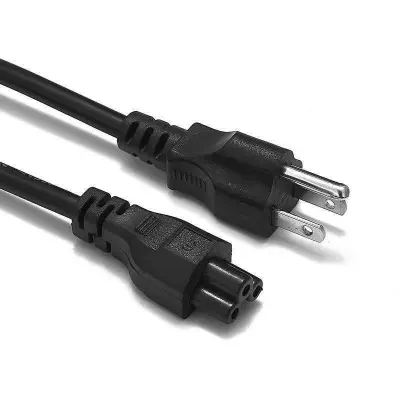 Picture of Laptop Charger Adapter Power Cable 1.5m 1.8m 6ft Adapter Power Supply Cord Notebook Computer (Black)