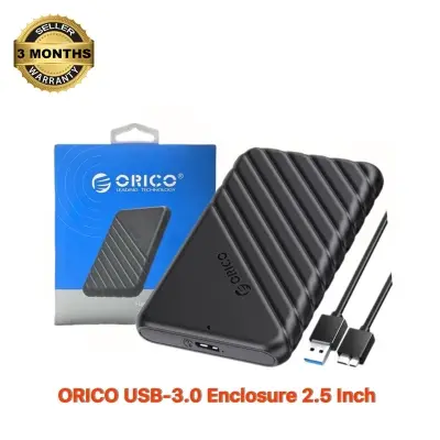 Picture of ORlCO 25PW1-U3 MicroB USB3.0 2.5" External Storage HDD Case SATA 5Gbps HDD SSD Hard Drive Enclosure Support UASP for PC Laptop (Black,6TB)
