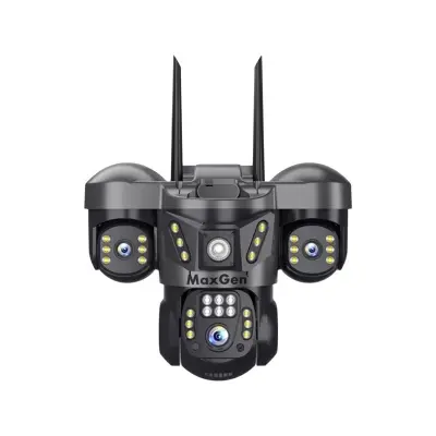Picture of MaxGen V380 PRO 3 Lens SC29-4G SIM SUPPORT IP Camera 6MP Outdoor Waterproof 360 Degree Wide Angle Auto Tracking Color Night Vision Two Way Audio PTZ CCTV Camera (Multicolor)