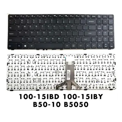 Picture of Laptop Keyboard For Lenovo_ Idea Pad 100-15Ibd Type 80Qq 6385H-Us Nb-99-6385H-Lb-00-Us Pk1310E1A00 Sn20J78609 Series - Keyboard (Black)
