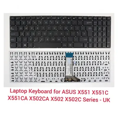Picture of Laptop Keyboard For ASUS X551 X551C X551M X551MA X551MAV Series- UK Inter Button L (Black)