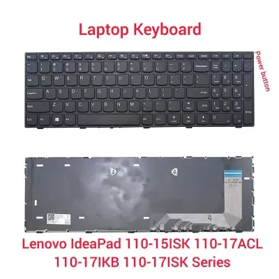 Picture of Laptop Keyboard For Lenovo_ IdeaPad 110-15 110-15ISK V110-15 keyboard (Black)