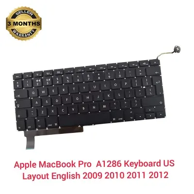 Picture of Laptop Keyboard For Apple A1286 Macbook Pro 15" A1286 US Keyboard 2009-2012 Year (Black)