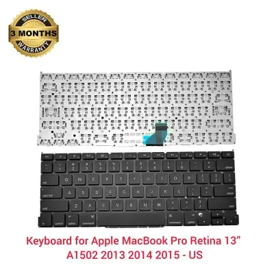 Picture of Laptop Keyboard For Apple MacBook Pro 13" Retina A1502 (US English) (Late 2013- Early 2015) (Black)