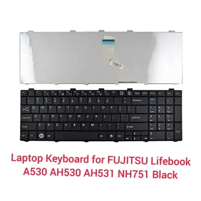 Picture of Laptop Keyboard For Fujitsu Lifebook AH530 AH531 AH512 A530 Black US Laptop Keyboard (Black)