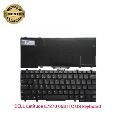 Picture of Laptop Keyboard For DeII Latitude E7250 E5270 E7270 US English Keyboard (Black)
