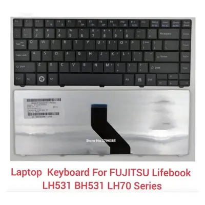 Picture of Laptop Keyboard For Fujitsu Lifebook LH531 BH531 LH701 Laptop Keyboard - Keyboard - Keyboard - Keyboard (Black)