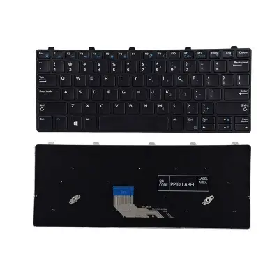 Picture of Laptop Keyboard For DeII Latitude 11 3180 3189 3190 Latitude 13 3300 3380 with Frame Us Layout (Black)