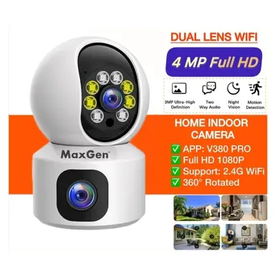 Picture of MaxGen V380 PRO Q16s BULB PTZ WIFI IP Camera 2MP 1080P 360 Degree Rotation Night Vision Two-Way Audio Motion Detection (White)