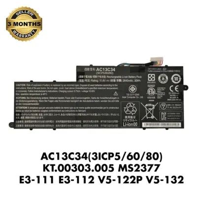 Picture of Laptop battery For AC13C34 For ACER For Aspire E-11 E3-111 E3-112 ES1 ES1-111 ES1-420 V-11 V3-111 V3-112 V5-122P Series 