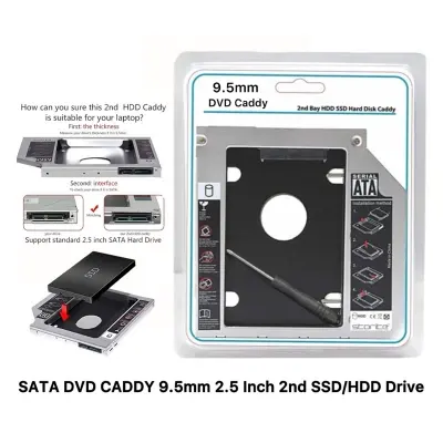 Picture of Universal SATA 9.5mm Caddy, 2nd SSD or Hard Disk Drive Caddy (Support- All Brand Laptops) (2TB)