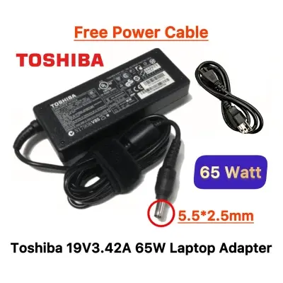 Picture of TOSHIBA Laptop Adapter For Toshiba Satellite C650 C660 C655 C50 C55 C660-2TZ C660D Series (65W 19V-3.42A) 