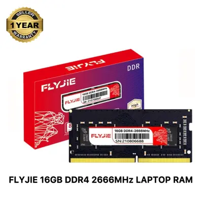 Picture of FLYJIE 16GB DDR4 2666Mhz PC4-21300 CL19 1.2V 260Pin SO-DIMM Laptop Notebook Ram Memory 