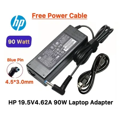 Picture of HP Laptop Adapter For HP 19.5V-4.62A 90W For HP 17-BS019NM, HP Compaq15-S100 Series (4.5 *3.0mm) Blue Pin 