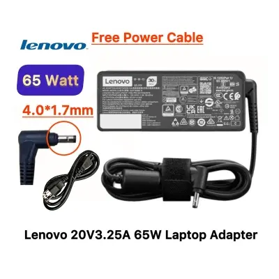 Picture of Lenovo Laptop Adapter For IdeaPad-100S 100 110 110S 120 120S 310 320 510 510S 520 710S 320-15ISK, 320-14ISK 330-14, 330-15, 330-17, 510-15, 330s-14, 330s-15 Flex 6-14 Series (20V-3.25A 65W 4.0mm*1.7mm) 