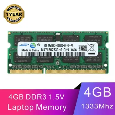Picture of Samsung SK Hynix Micron 4GB DDR3 1333Mhz PC3-10600s LC9 204-Pin SODIMM Laptop Ram 