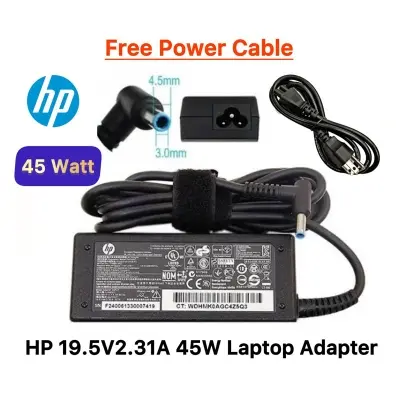 Picture of HP Laptop Adapter For HP 45W 19.5V 2.31A 4.5mm x 3.0mm HP Spectre X360 Stream 11 13 14 Elitebook Folio 1040 G1 G2 G3 Split 13 Pavilion X360 TouchSmart 15 13 M6 250 255 G3 G4 G5 Power Supply 