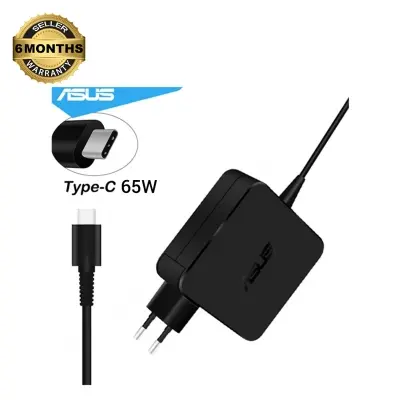 Picture of ASUS Laptop Adapter For ASUS Chromebook ZenBook 3 UX390 UX325 UX425 UX433 UX535 VivoBook S433, S533 S431, S532 Series (20V-3.25 A 65W USB Type-C) (Black)