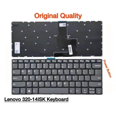 Picture of Laptop Keyboard For Lenovo_ IdeaPad 320-14ISK 320-14IKB 320S-14IKB 320-14AST Laptop Keyboard US (Grey)