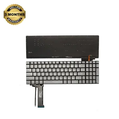 Picture of Asus Laptop Keyboard For Asus N551 N551J N551JB N551JK N551JM N551 Silver with Backlit Keyboard (Silver)