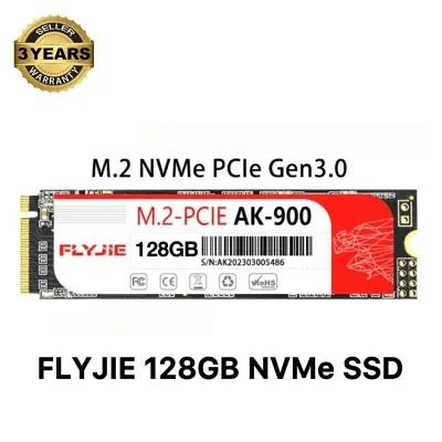 Picture of FLYJIE AK-900 128GB PCIe NVMe SSD M2 (2280) Gen 3.0 Interface SSD For Laptop & Desktops (Multicolor,128GB)