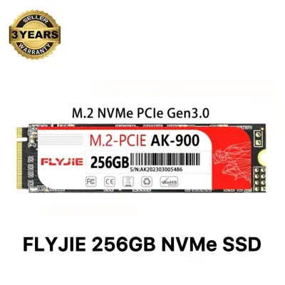 Picture of FLYJIE AK-900 256GB NVMe SSD M2 (2280) PCIe Gen 3.0 SSD For Laptop & Desktops (Multicolor,256GB)
