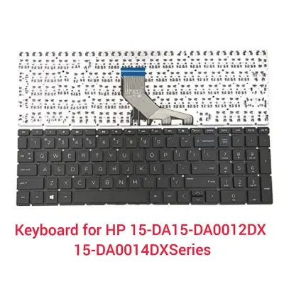 Picture of HP Laptop Keyboard For HP 15DA 15-DA 15-DA0012DX 15-DA0014DX 15-DA0024CL 15-DA0030NR 15-DA0032WM 15-DA0033WM Laptop Keyboard (Black)