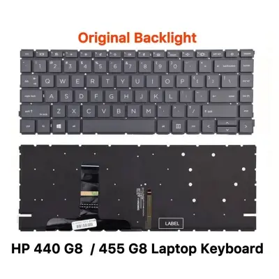 Picture of HP ProBook 440 G8 445 G8 ZBook Create G7 Laptop Keyboard With Backlight (Black)