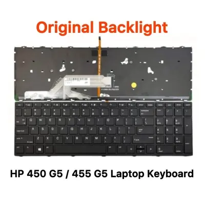 Picture of HP Laptop Keyboard For HP ProBook 450 G5 455 G5 470 G5 650 G5 Series Laptop Keyboard (Original Backlight) (Black)