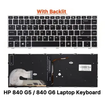 Picture of HP Laptop Keyboard For HP EliteBook 840 G5 840 G6 745 G5 745 G6 846 G5 846 G6 Series Laptop Keyboard (With Backlit) 