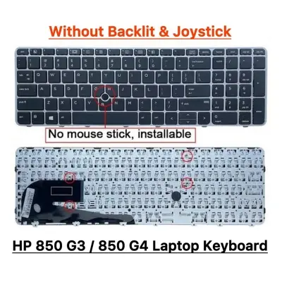 Picture of HP Laptop Keyboard For HP EliteBook 850 G3, 850 G4, 755 G3 755 G4 ZBook 15U G3 Series Laptop Keyboard (Black)