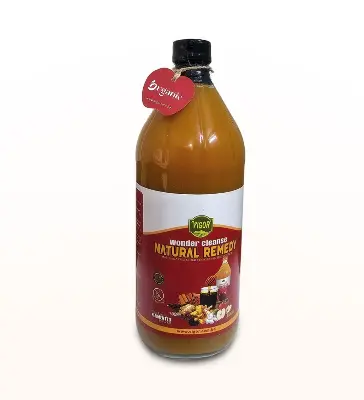 Picture of Wonder Cleanse Remedy made from VIGOR Apple cider vinegar with the MOTHER 960mL