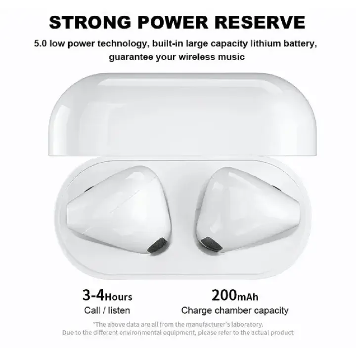 Picture of (New) Pro 4 TWS wireless Bluetooth headphones HD voice earphone waterproof headset in-ear earbuds with mic