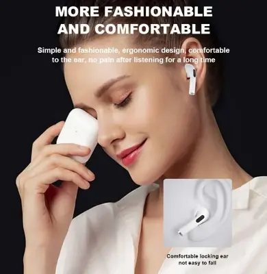 Picture of (New) Pro 4 TWS wireless Bluetooth headphones HD voice earphone waterproof headset in-ear earbuds with mic