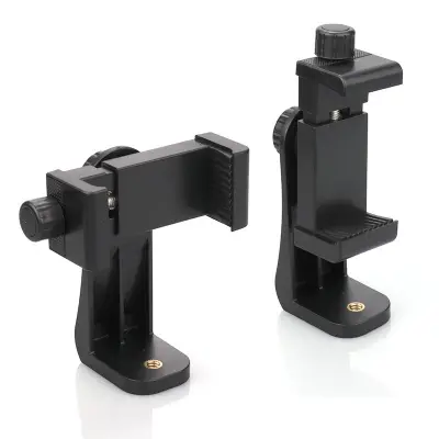 Picture of 360° Rotating Mobile Phone Holder Clip | Horizontal & Vertical Tripod Mount | Universal Smartphone Stand