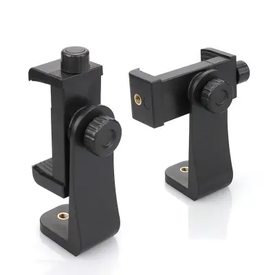 Picture of 360° Rotating Mobile Phone Holder Clip | Horizontal & Vertical Tripod Mount | Universal Smartphone Stand