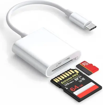 Picture of Type-C OTG SD/TF Card Reader – Portable High-Speed Adapter for Phones & Tablets