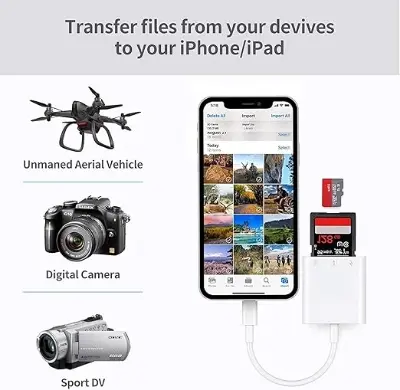 Picture of Type-C OTG SD/TF Card Reader – Portable High-Speed Adapter for Phones & Tablets