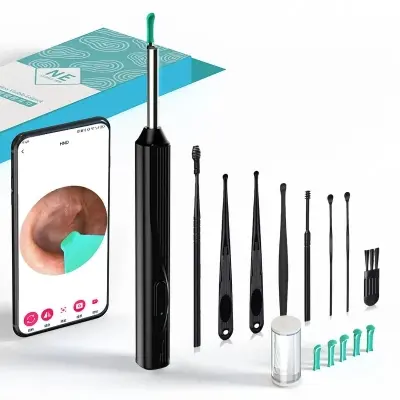 Picture of Smart Visual intelligent Ear Cleaner earpick NE series High Precision Ear Wax Removal beauty Tool with Camera LED Light Wireless Otoscope Smart Ear Cleaning Kit