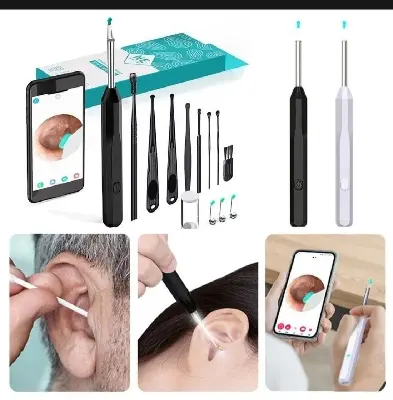 Picture of Smart Visual intelligent Ear Cleaner earpick NE series High Precision Ear Wax Removal beauty Tool with Camera LED Light Wireless Otoscope Smart Ear Cleaning Kit