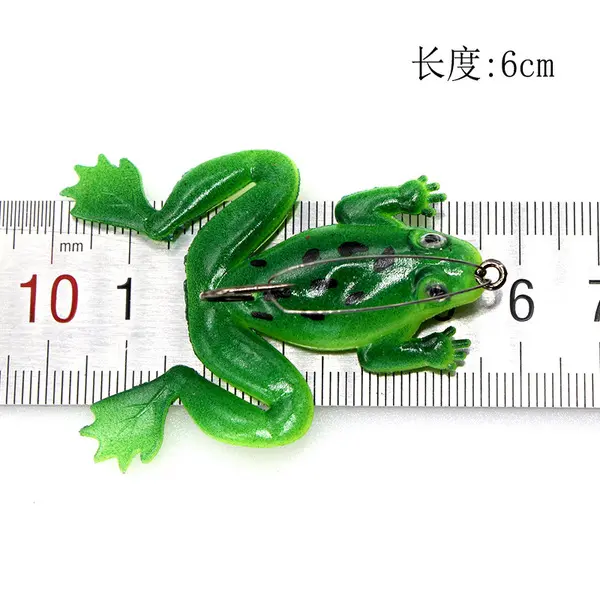Picture of 2 pcs frog bait for fishing | Fishing Lure | frog Lure | Bang | Shol Fishing Lure | Floating Bait  Realistic Swimbait Topwater Frog Fishing Lure | Floating Bait, Artificial Sofish Fishing Lure for Pike, Trout, Saltwater, Freshwater Aznever