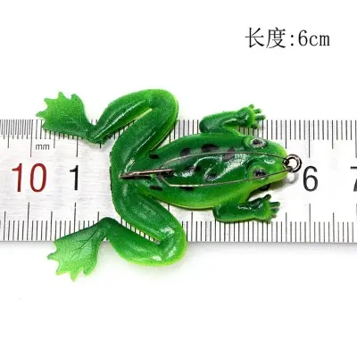 Picture of 2 pcs frog bait for fishing | Fishing Lure | frog Lure | Bang | Shol Fishing Lure | Floating Bait  Realistic Swimbait Topwater Frog Fishing Lure | Floating Bait, Artificial Sofish Fishing Lure for Pike, Trout, Saltwater, Freshwater Aznever
