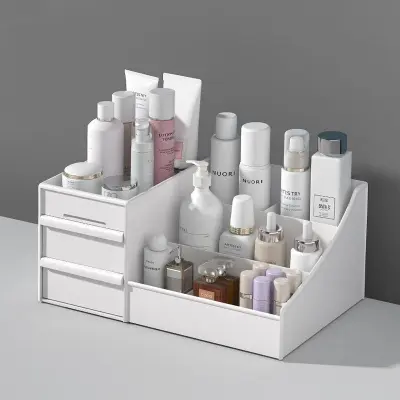 Picture of Plastic Makeup Organizer Drawer Box for Cosmetics, Jewelry & Nail Accessories