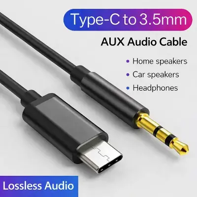 Picture of Type-C to 3.5mm Male AUX Audio Cable