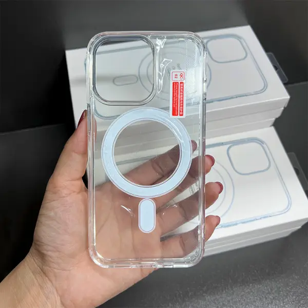 Picture of MagSafe Magnetic Transparent Acrylic Case for iPhone 17 / 17 Pro / 17 Pro Max / 17 Air – Hard Back Phone Cover