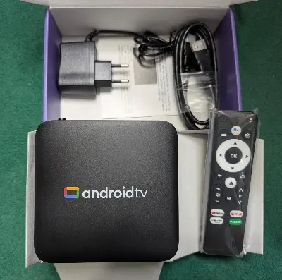 Picture of Android TV Box Android 14 | 8GB RAM 128GB ROM | 4K UHD Streaming Media Player | Amlogic S905L3 | Wi-Fi | Voice Remote