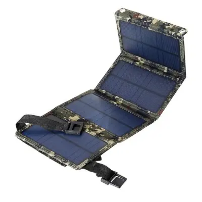 Picture of Portable Solar Panel Charger – Multi-Device Power Bank for Outdoors and Camping