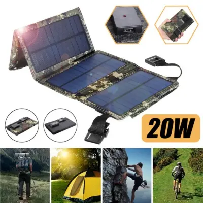 Picture of Portable Solar Panel Charger – Multi-Device Power Bank for Outdoors and Camping