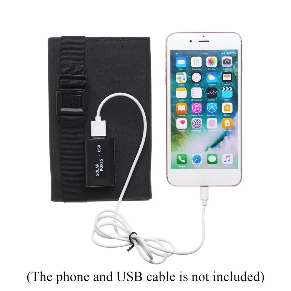 Picture of Portable Solar Panel Charger – Multi-Device Power Bank for Outdoors and Camping