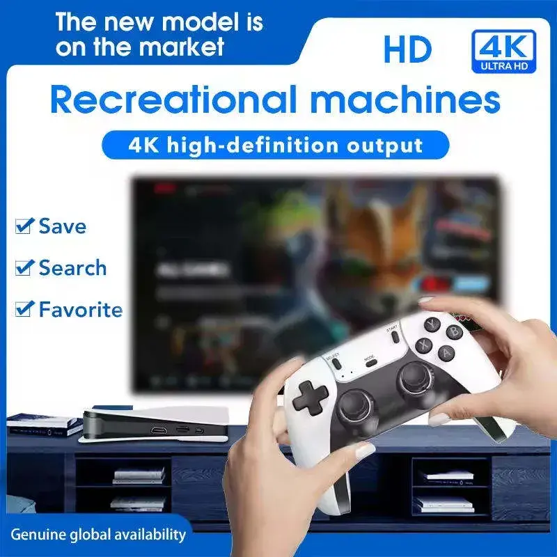 Picture of RS5 4K Game Console 40,000+ Games | 64GB Retro Gaming Stick with Dual Wireless Controllers